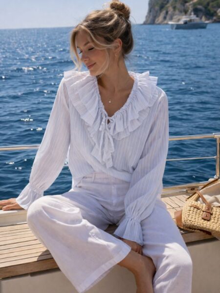 Bluza Rosy - bela